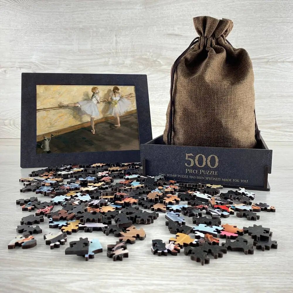 Dancers Practicing at the Barre Puzzle - PuzzlesPrint