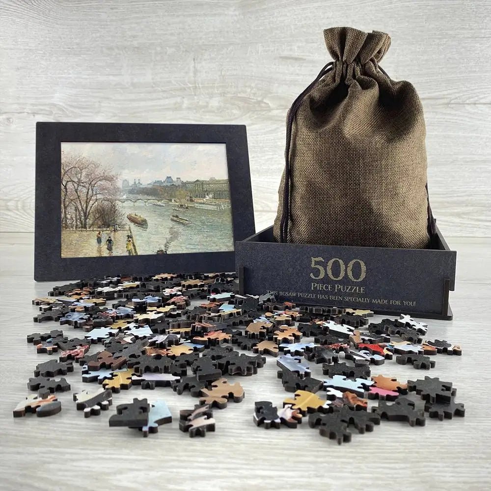 The Louvre, Afternoon, Rainy Weather Puzzle - PuzzlesPrint