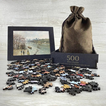 The Louvre, Afternoon, Rainy Weather Puzzle - PuzzlesPrint