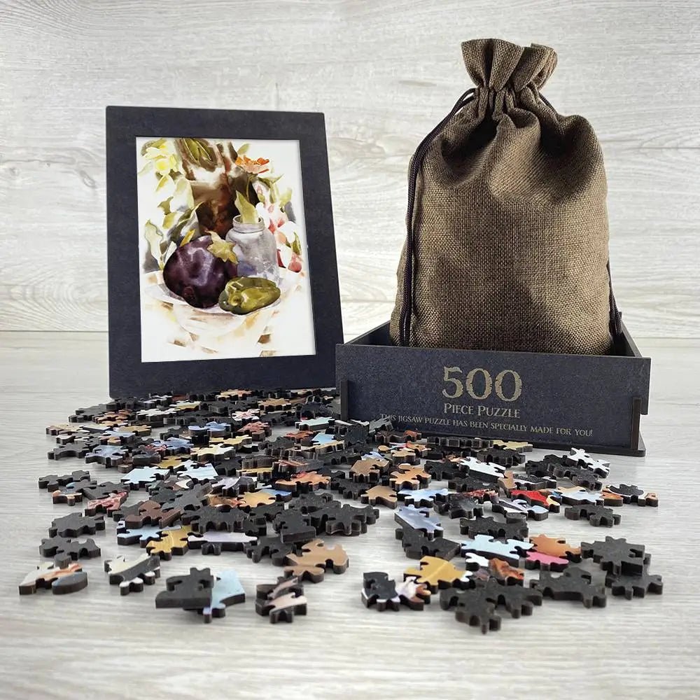 Eggplant and Green Pepper Puzzle - PuzzlesPrint