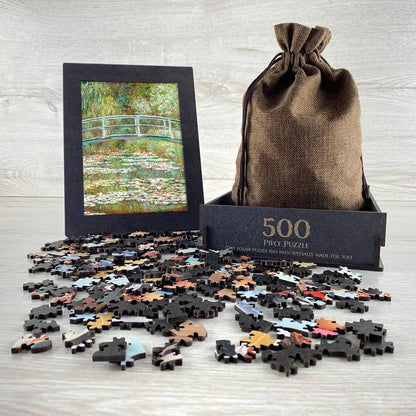 Bridge over a Pond of Water Lilies Puzzle - PuzzlesPrint