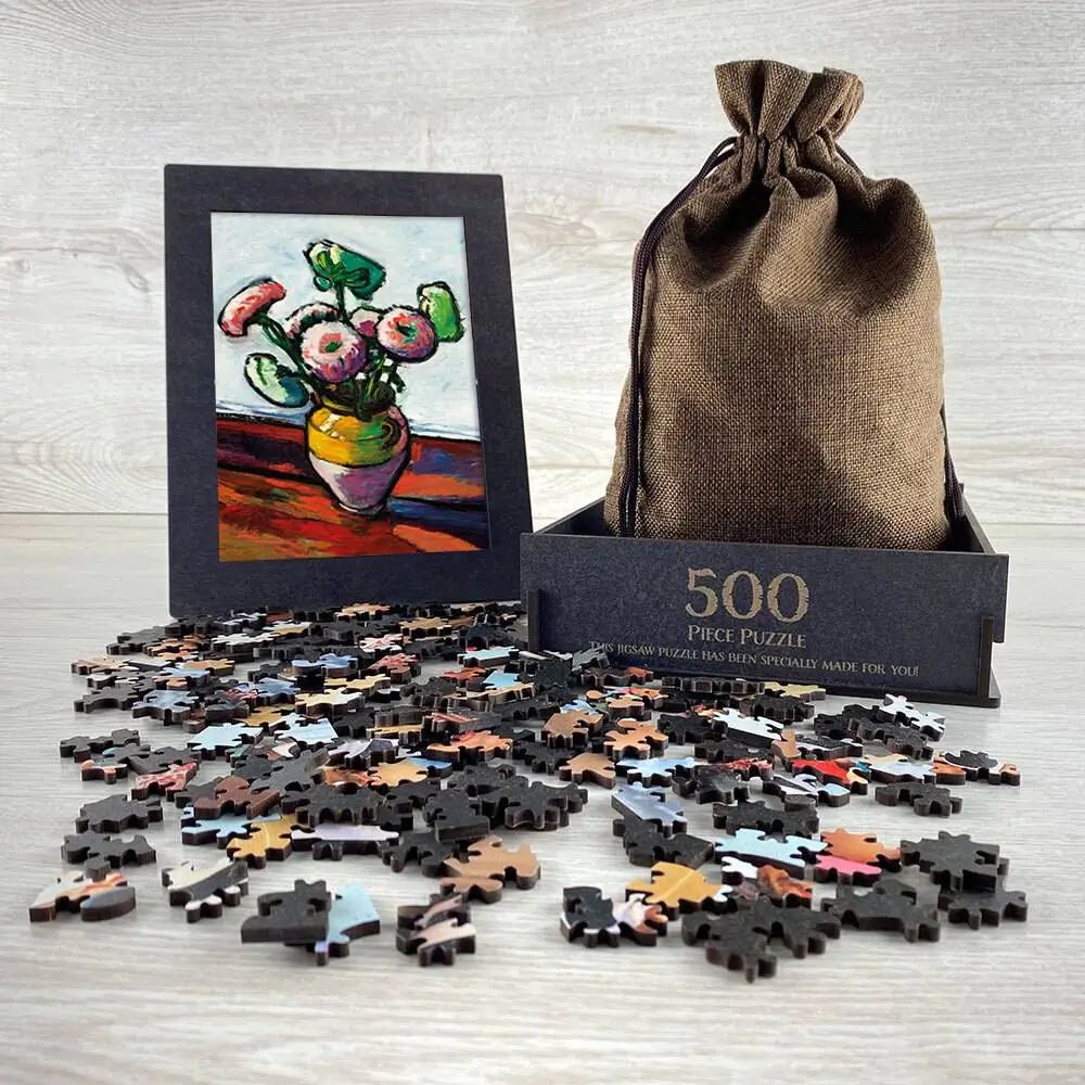 Zinnias Puzzle - PuzzlesPrint