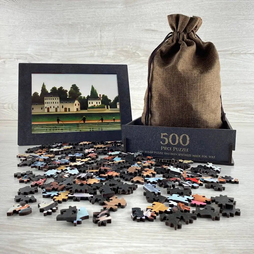 Landscape and Four Fisherman Puzzle - PuzzlesPrint