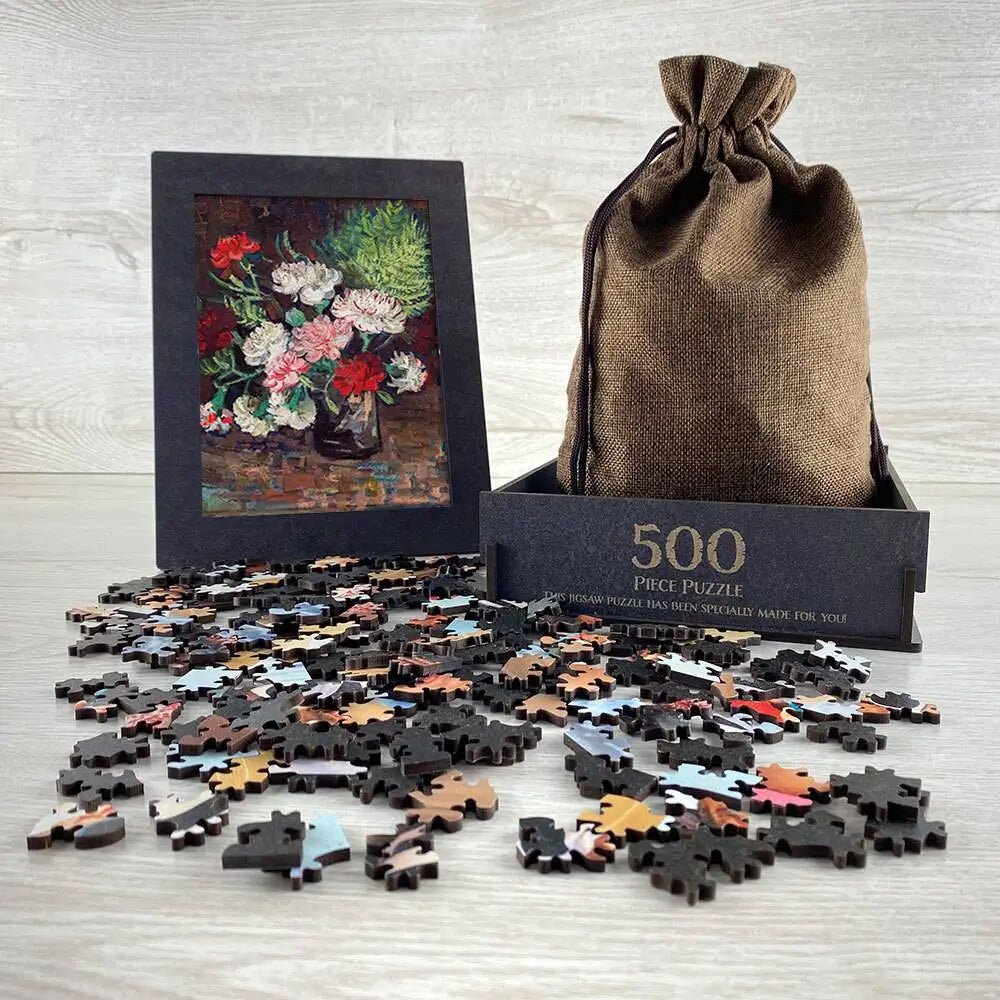 Vase with Carnations Puzzle - PuzzlesPrint