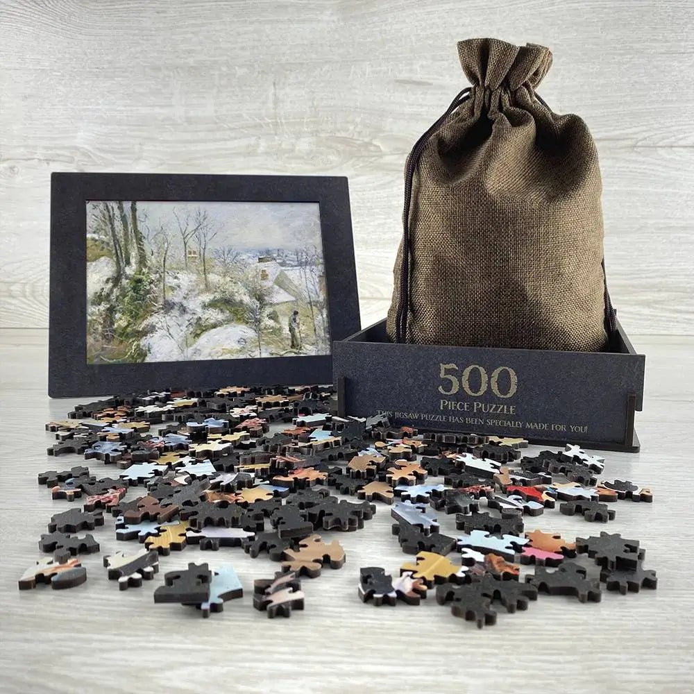 Rabbit Warren at Pontoise, Snow Puzzle - PuzzlesPrint