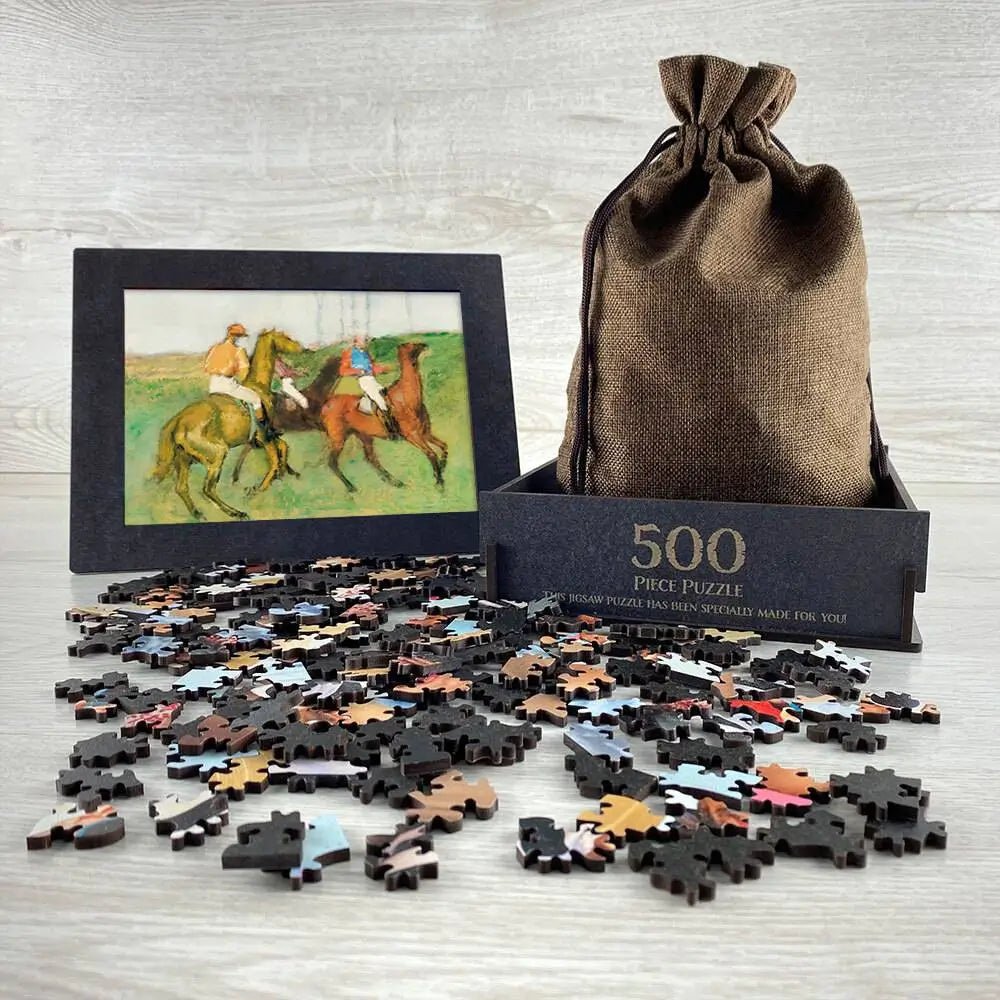 Jockeys and Race Horses Puzzle - PuzzlesPrint