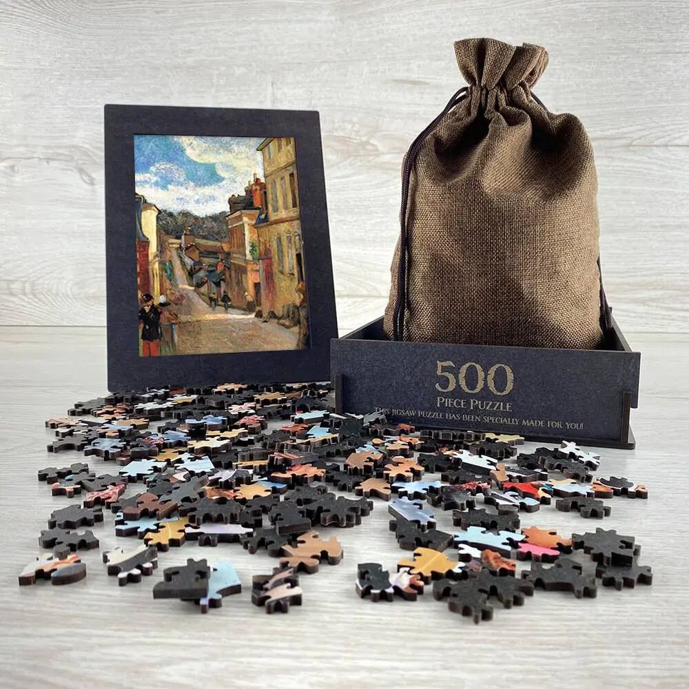 Rue Jouvenet in Rouen Puzzle - PuzzlesPrint