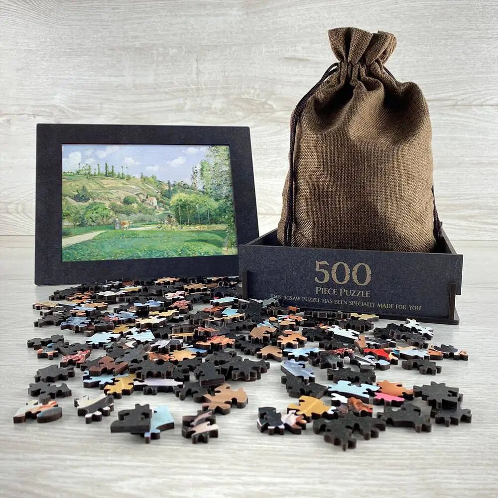 A Cowherd at Valhermeil, Auvers - sur - Oise Puzzle - PuzzlesPrint