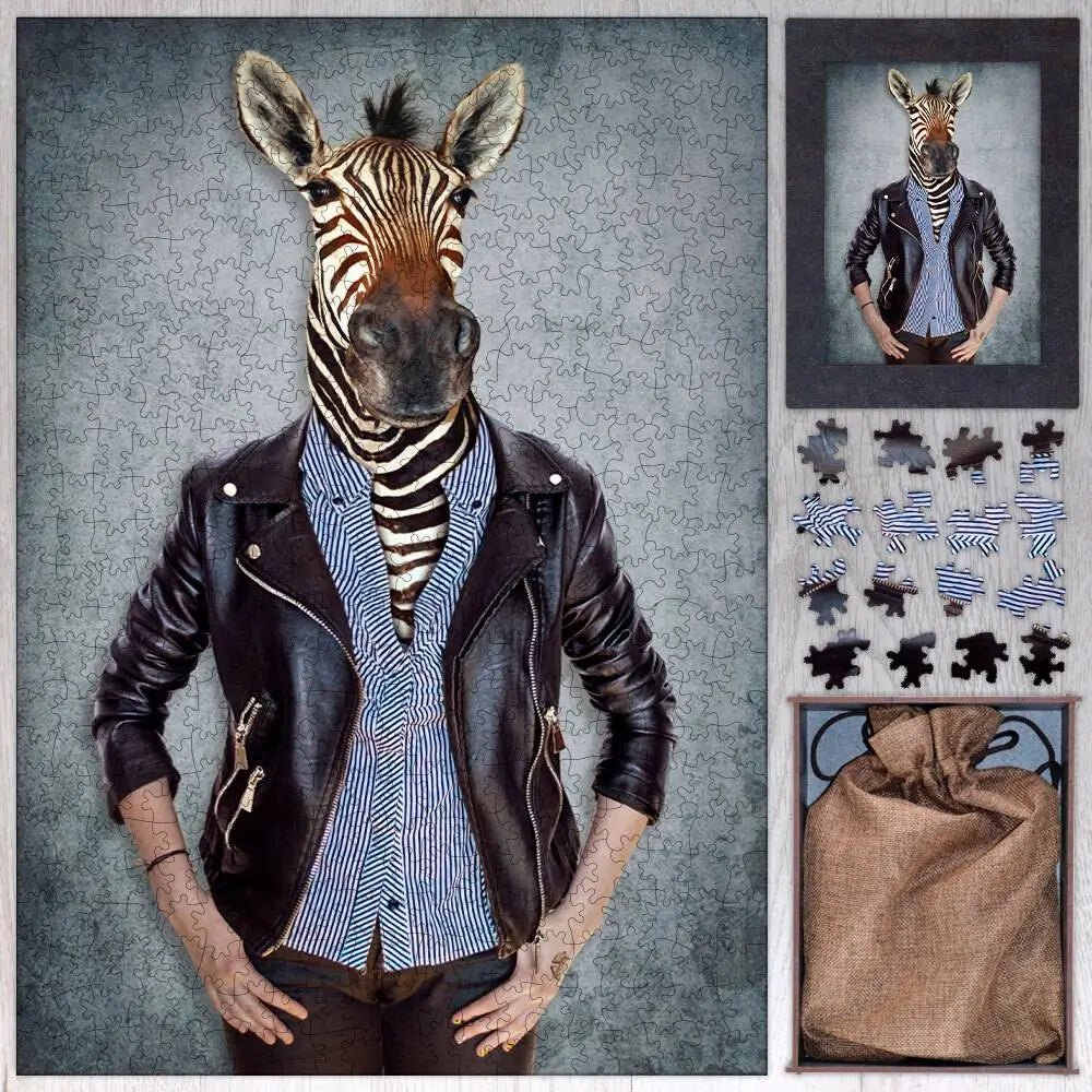 Zebra Puzzle - PuzzlesPrint