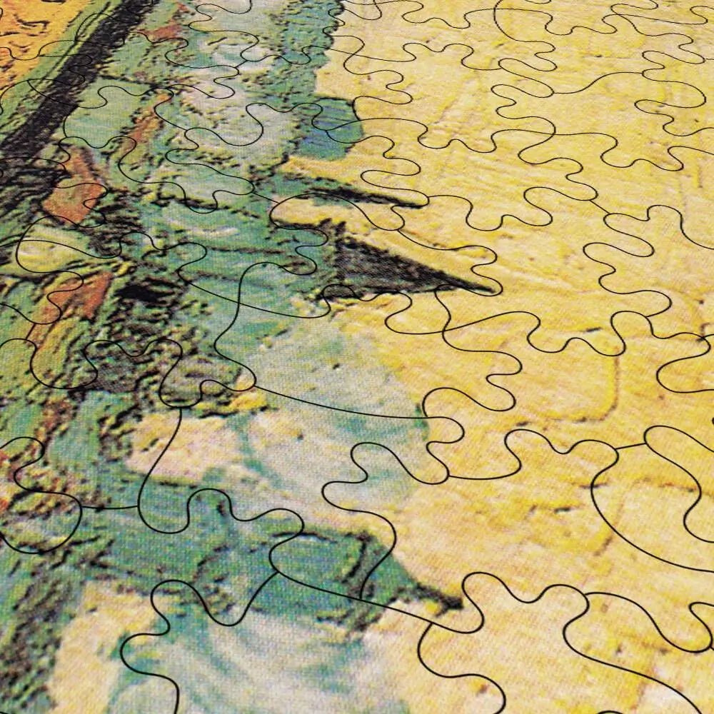 Arles, View from the Wheat Fields Puzzle - PuzzlesPrint