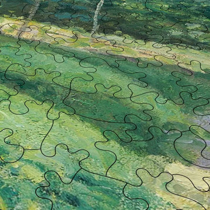 A Cowherd at Valhermeil, Auvers - sur - Oise Puzzle - PuzzlesPrint