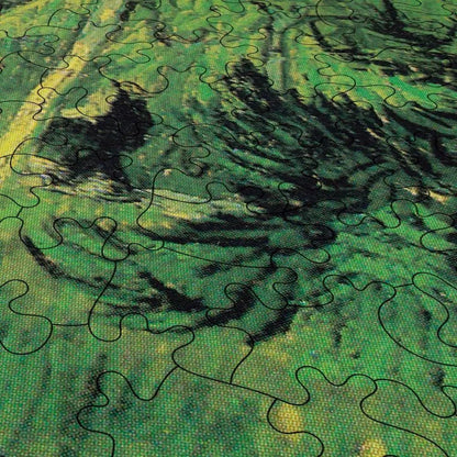 Path in the Park of Arles with Walkers Puzzle - PuzzlesPrint