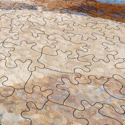 Beach at Cabasson (Baigne - Cul) Puzzle - PuzzlesPrint