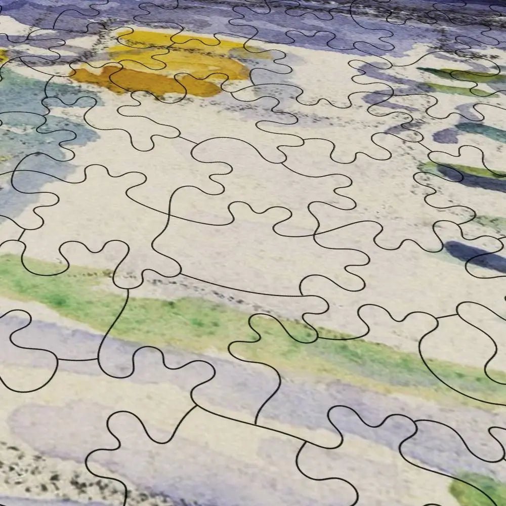 View of the Seine, Samois Puzzle - PuzzlesPrint