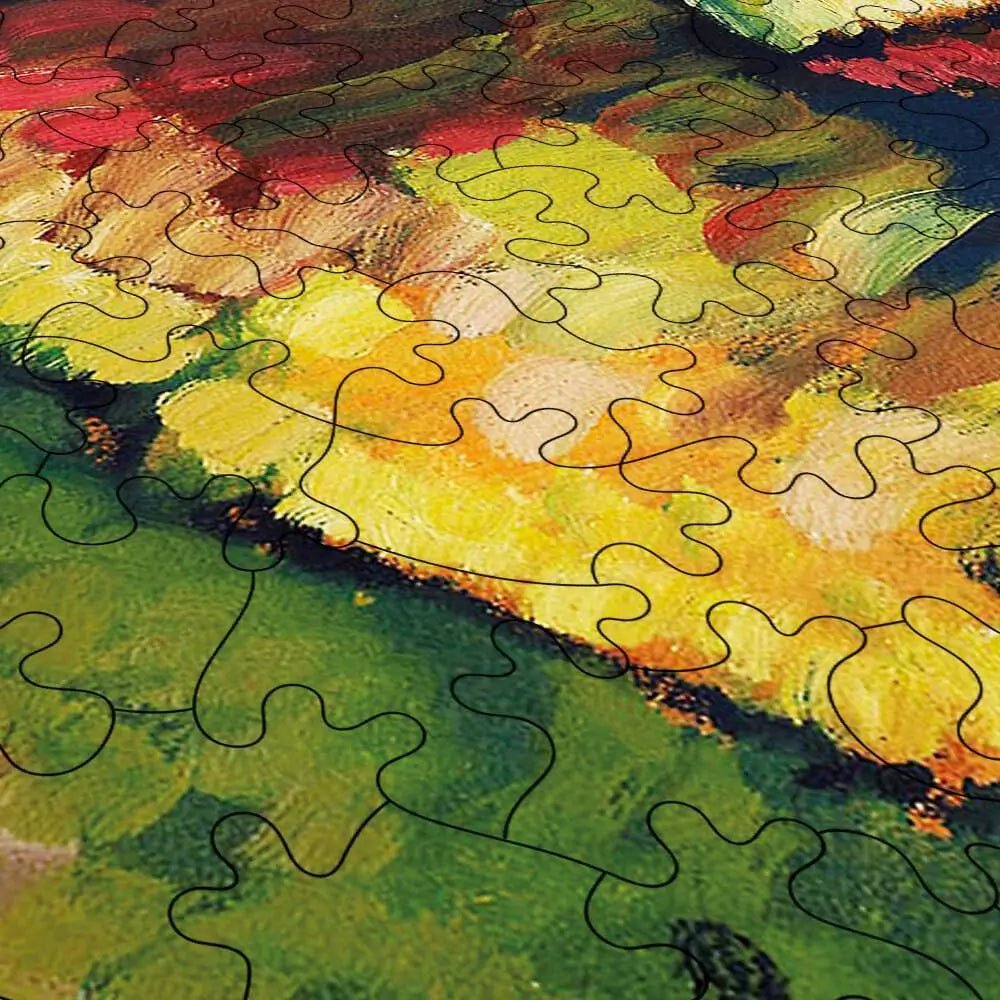 Houses at Murnau Puzzle - PuzzlesPrint