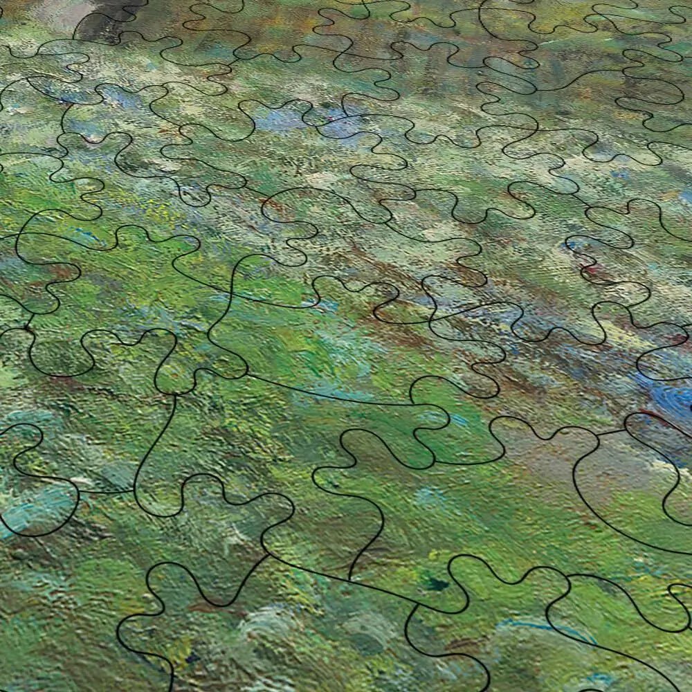 The Garden of Monet at Argenteuil Puzzle - PuzzlesPrint