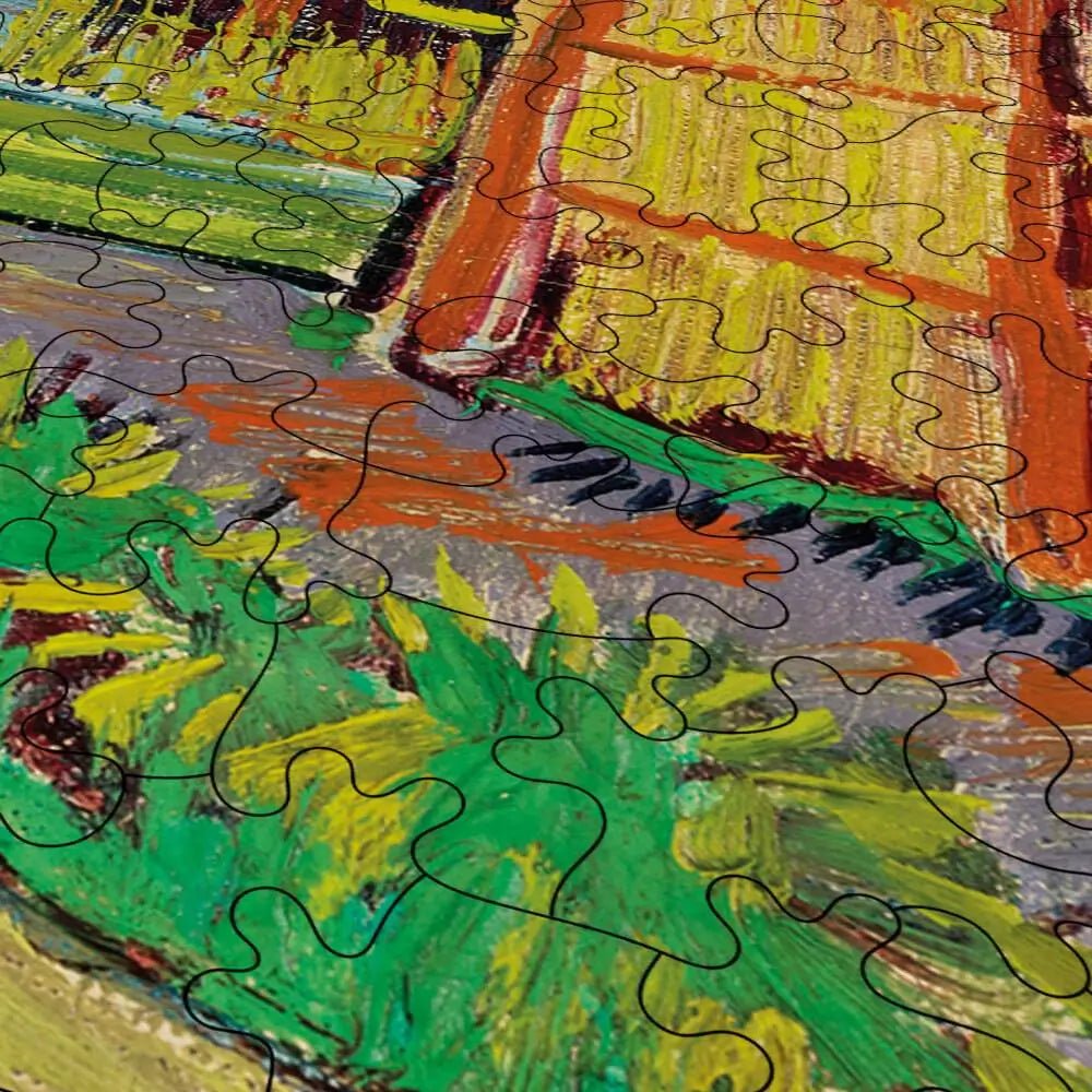 Orchard Bordered by Cypresses Puzzle - PuzzlesPrint