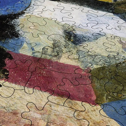 Composition with the Yellow Half - Moon and the Y Puzzle - PuzzlesPrint