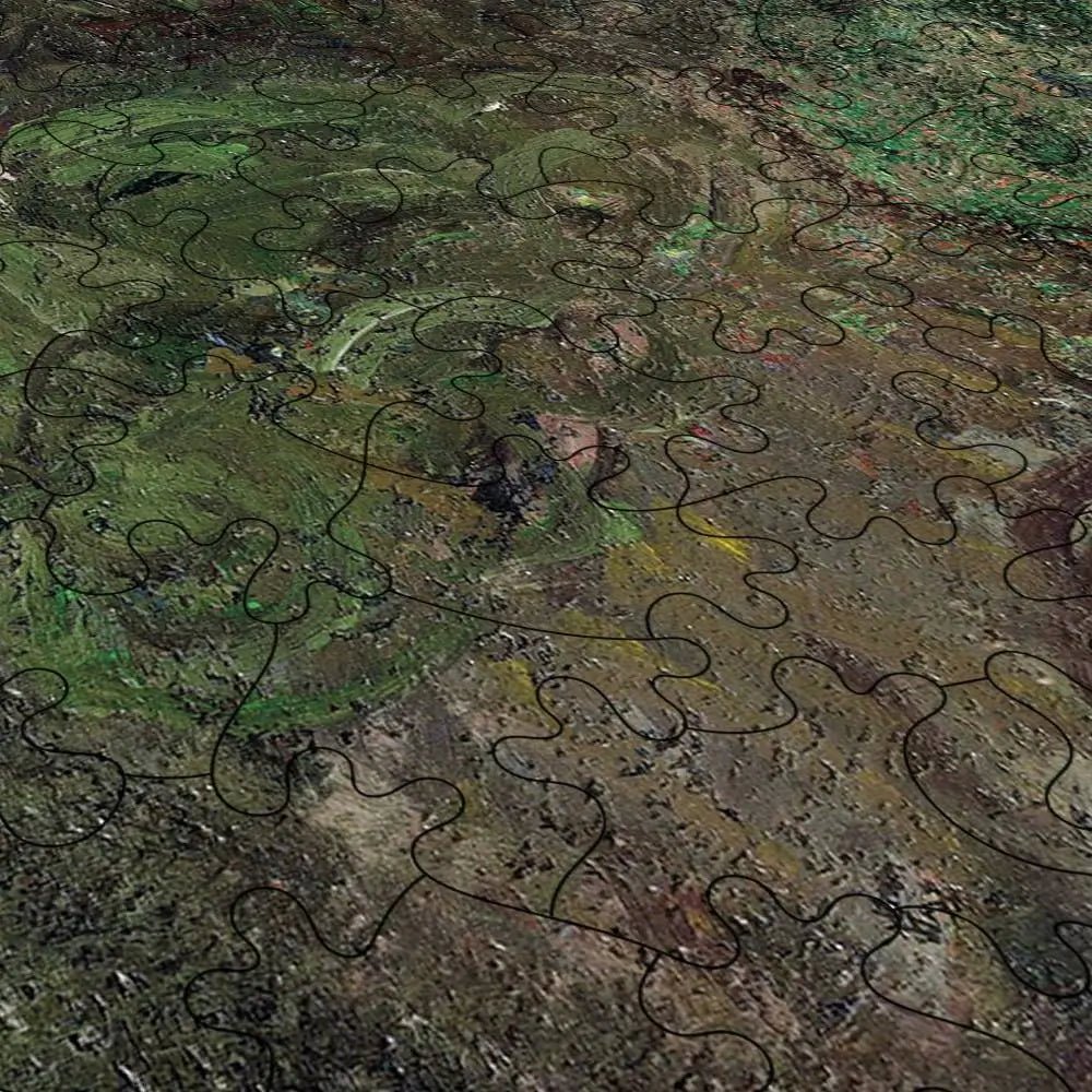 The Gardener - Old Peasant with Cabbage Puzzle - PuzzlesPrint