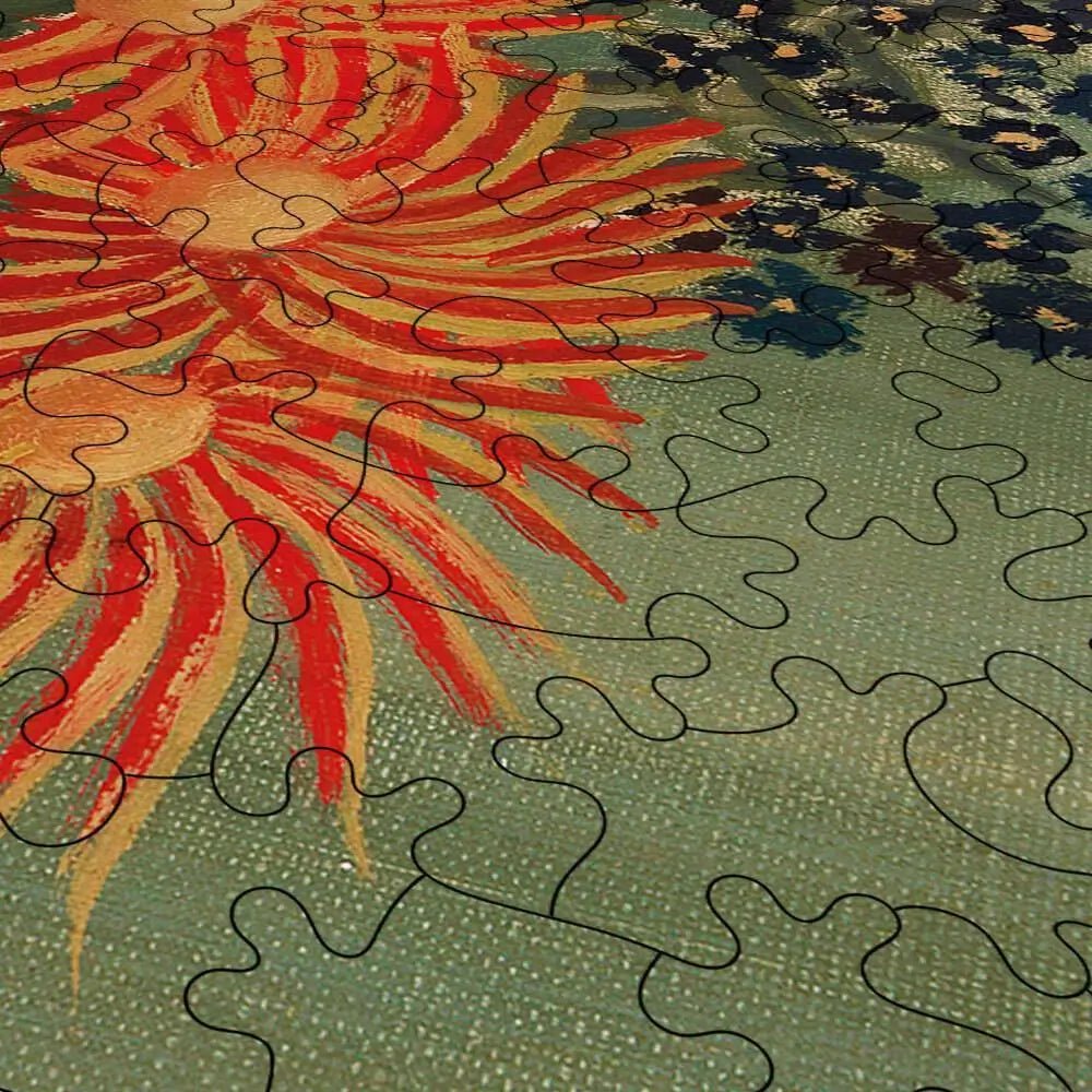 Bouquet of Flowers with China Asters and Tokyos Puzzle - PuzzlesPrint