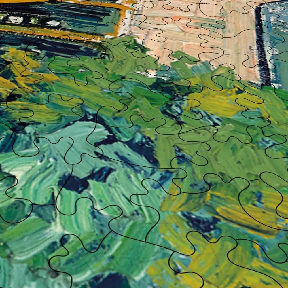 Street in Auvers - sur - Oise Puzzle - PuzzlesPrint