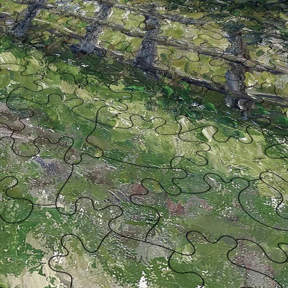 Apple Trees in Eragny, Sunny Morning Puzzle - PuzzlesPrint