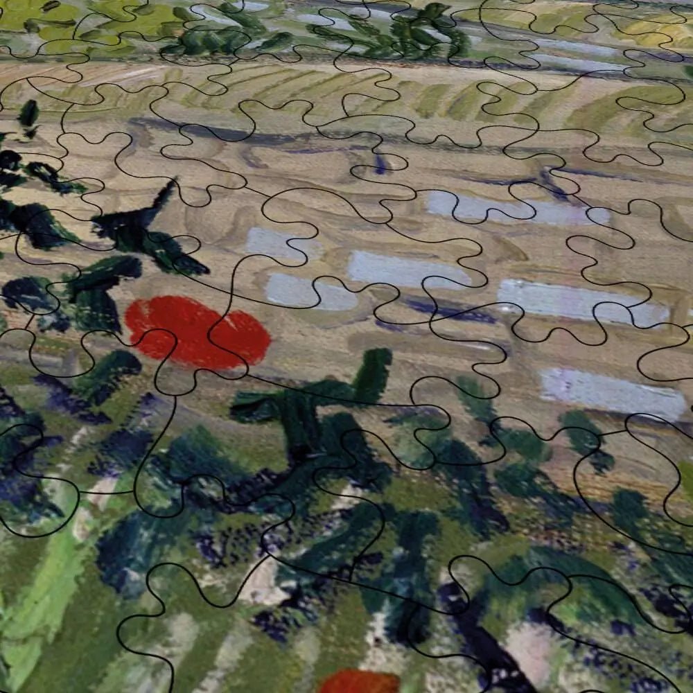 Houses at Auvers Puzzle - PuzzlesPrint