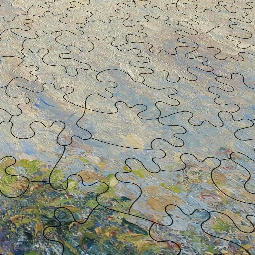 Landscape at Saint - Charles, Near Gisors, Sunset Puzzle - PuzzlesPrint