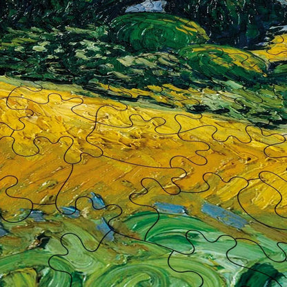 Wheatfield with Cypresses Puzzle - PuzzlesPrint