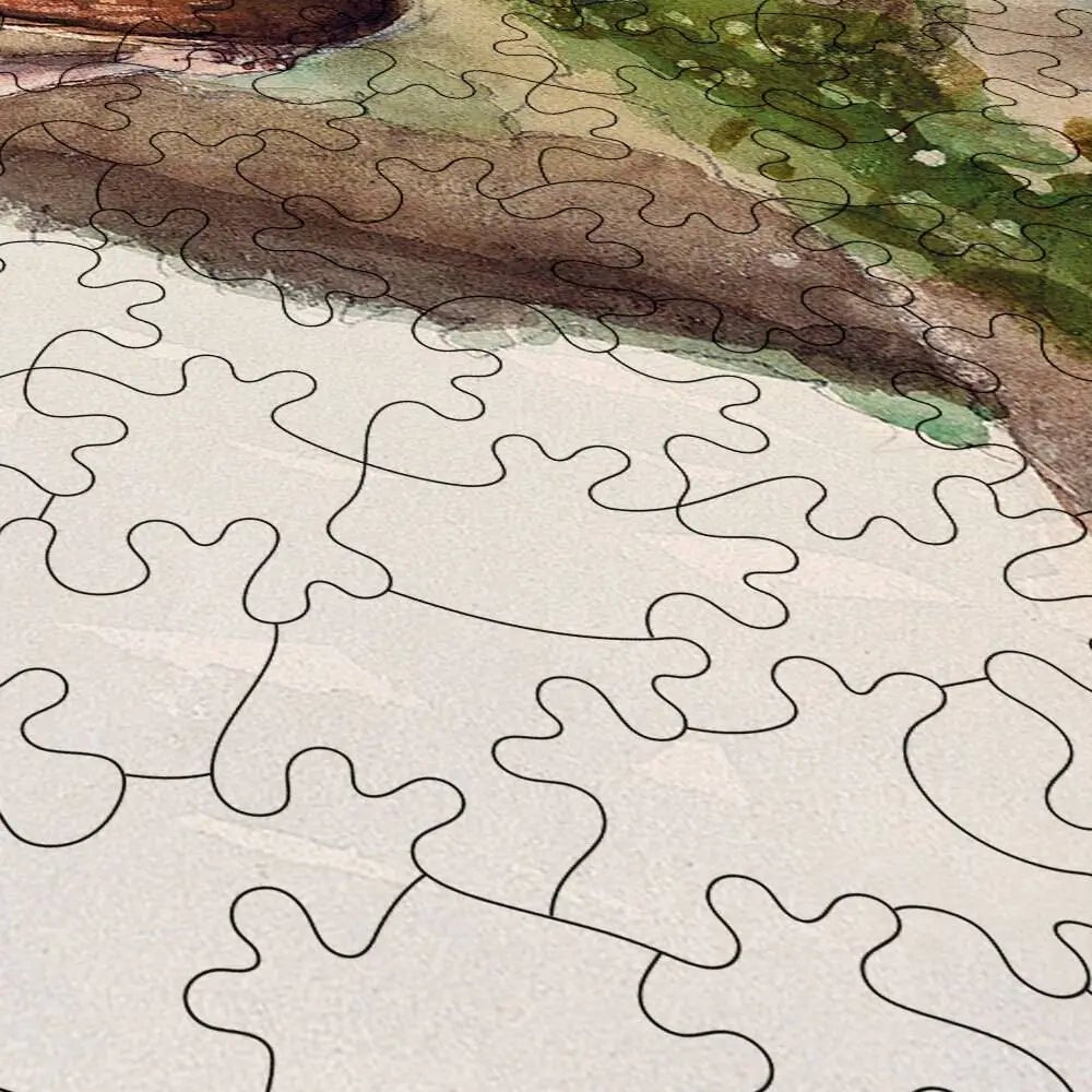 Girl Carrying a Basket Puzzle - PuzzlesPrint