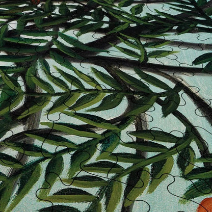 Woman Walking in an Exotic Forest Puzzle - PuzzlesPrint