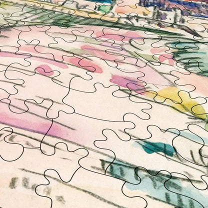 Petit Andely - The River Bank Puzzle - PuzzlesPrint