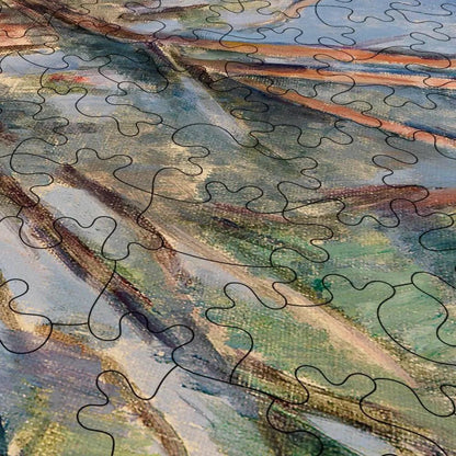 Trees and Road Puzzle - PuzzlesPrint