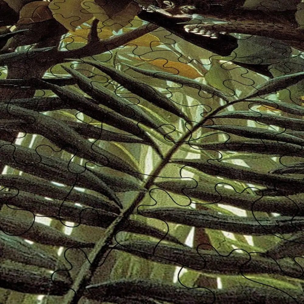 The Hungry Lion Throws Itself on the Antelope Puzzle - PuzzlesPrint