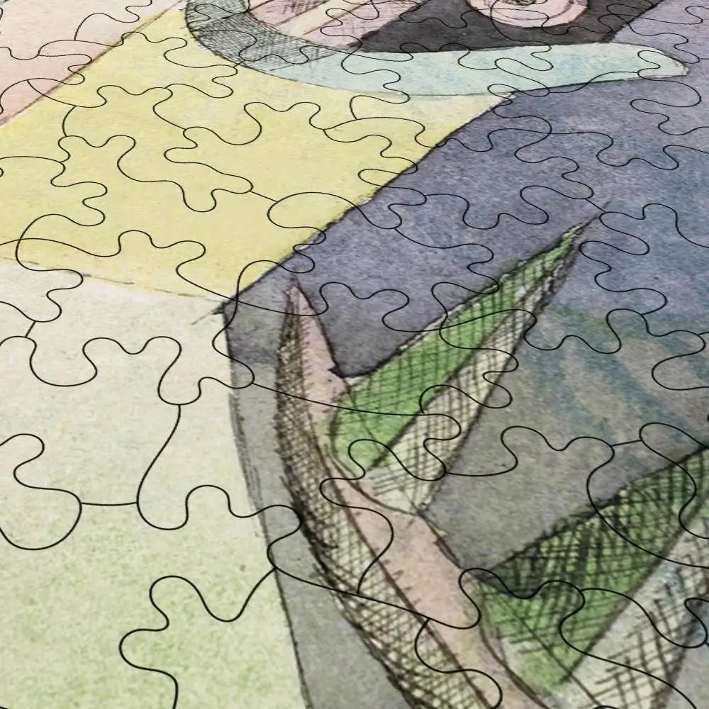 Black Columns in a Landscape Puzzle - PuzzlesPrint