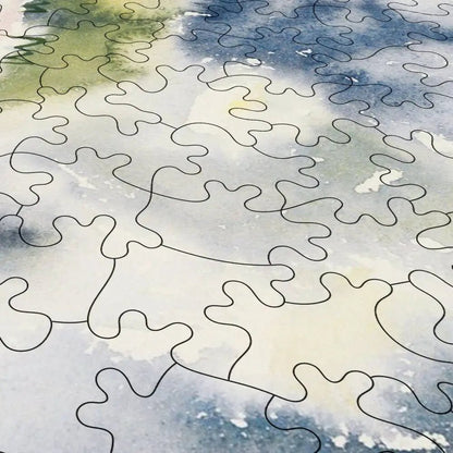 Yellow and Blue Puzzle - PuzzlesPrint