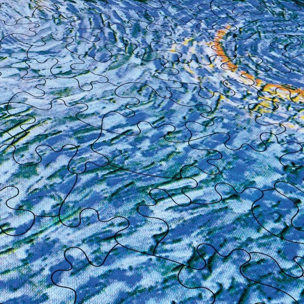 Road with Cypress and Star Puzzle - PuzzlesPrint