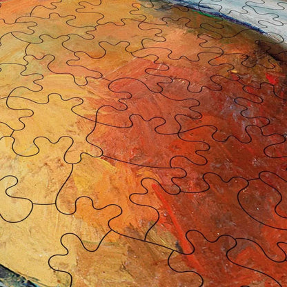 Grapes and Peach on a Plate Puzzle - PuzzlesPrint