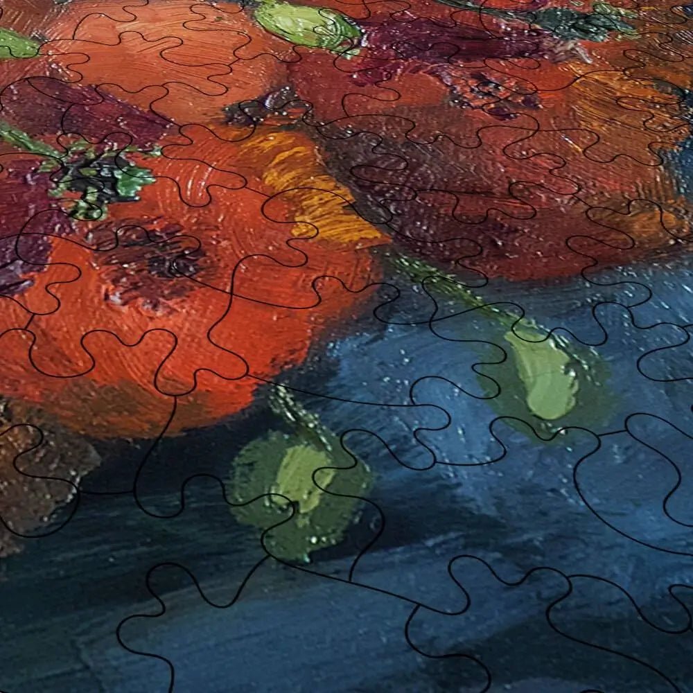 Vase with Poppies Puzzle - PuzzlesPrint