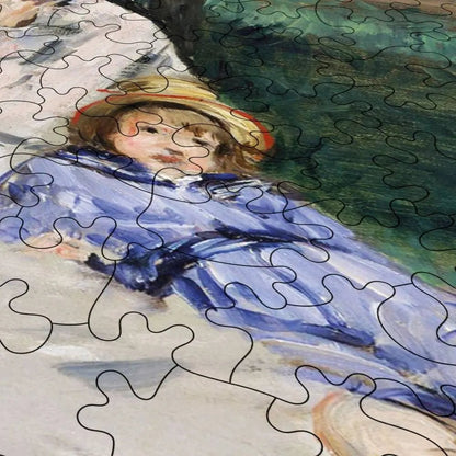 The Monet Family in Their Garden at Argenteuil Puzzle - PuzzlesPrint