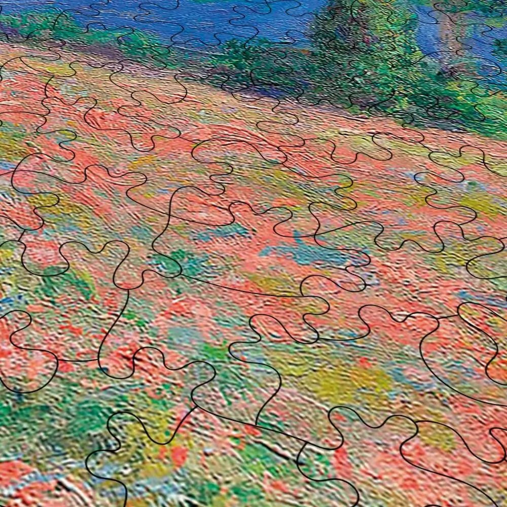 Poppy Field (Giverny) Puzzle - PuzzlesPrint