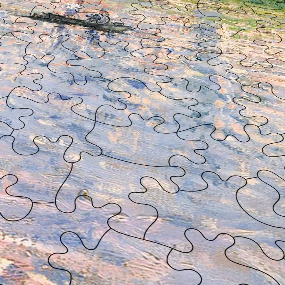 Vétheuil in Summer Puzzle - PuzzlesPrint