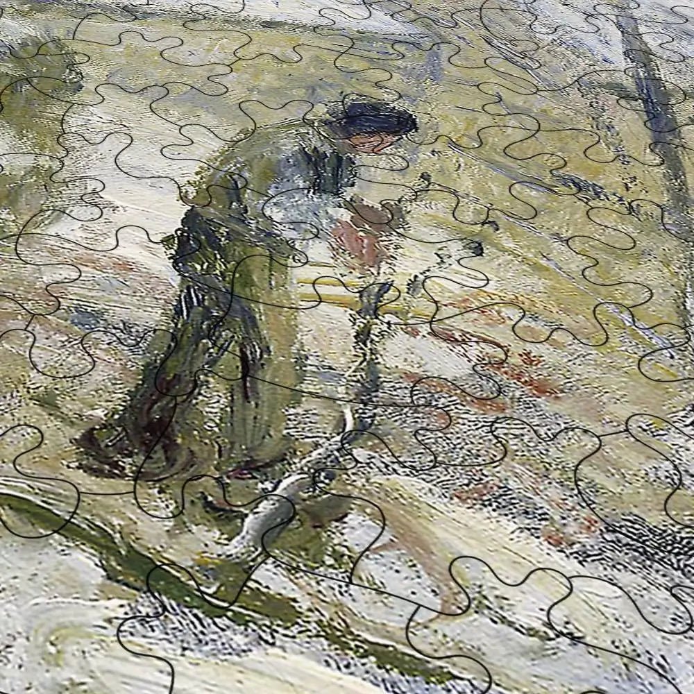 Rabbit Warren at Pontoise, Snow Puzzle - PuzzlesPrint