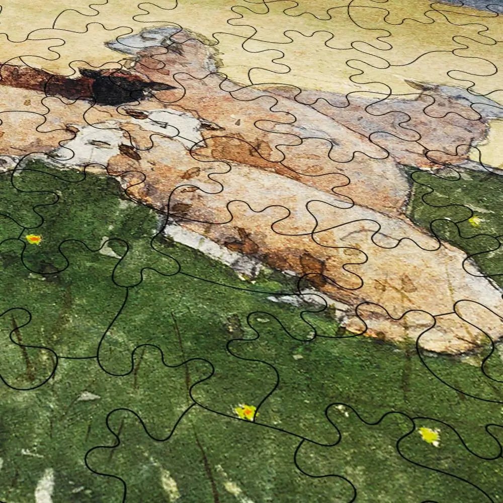 Shepherdess of Houghton Farm Puzzle - PuzzlesPrint