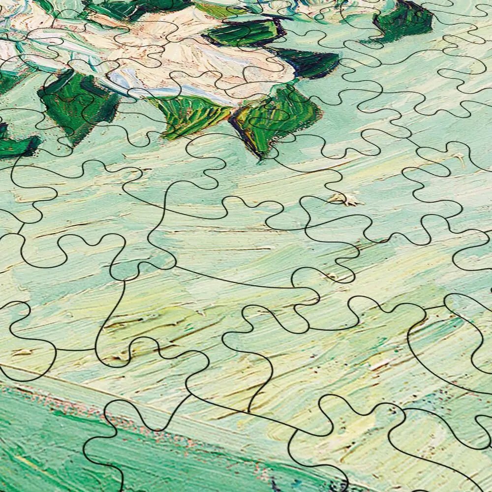 Vase with Pink Roses Puzzle - PuzzlesPrint