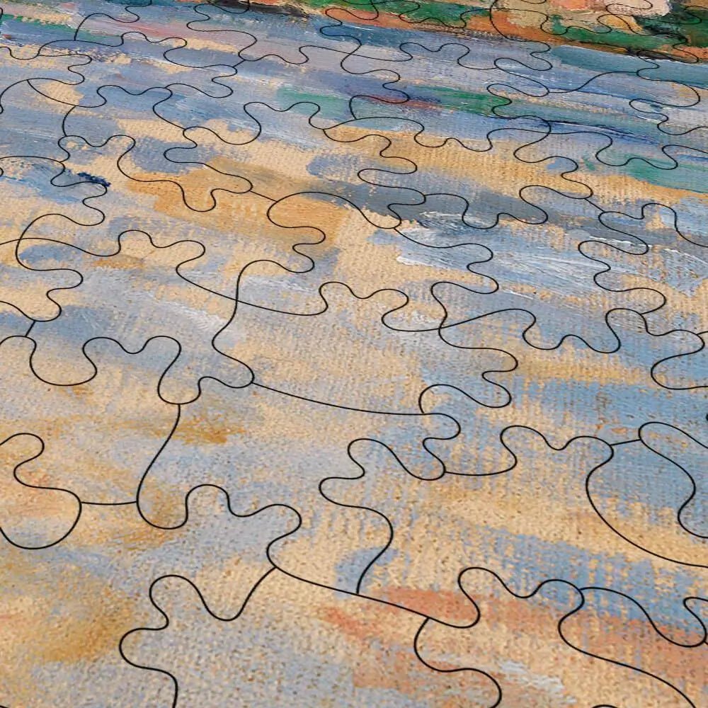 The Village of L'Estaque Seen from the Sea Puzzle - PuzzlesPrint