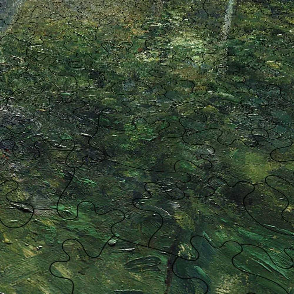 Edge of the Woods Near L'Hermitage, Pontoise Puzzle - PuzzlesPrint