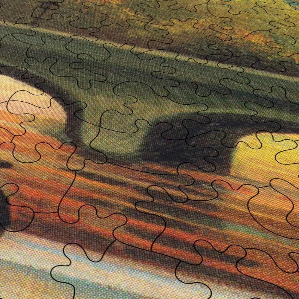 The Seine and the Eiffel Tower in the Sunset Puzzle - PuzzlesPrint