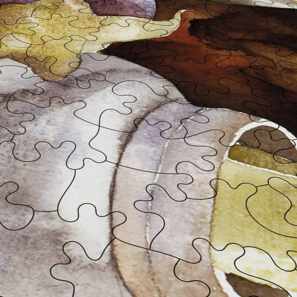 Eggplant and Green Pepper Puzzle - PuzzlesPrint