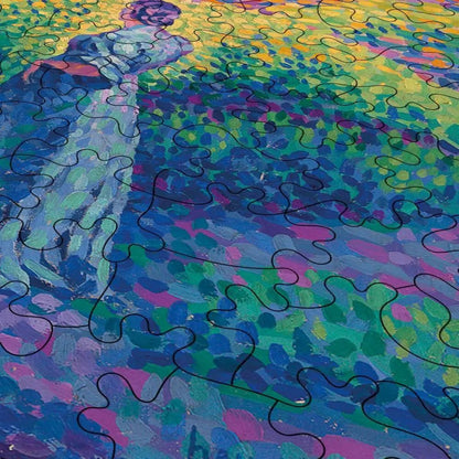 Two Women by the Shore, Mediterranean Puzzle - PuzzlesPrint